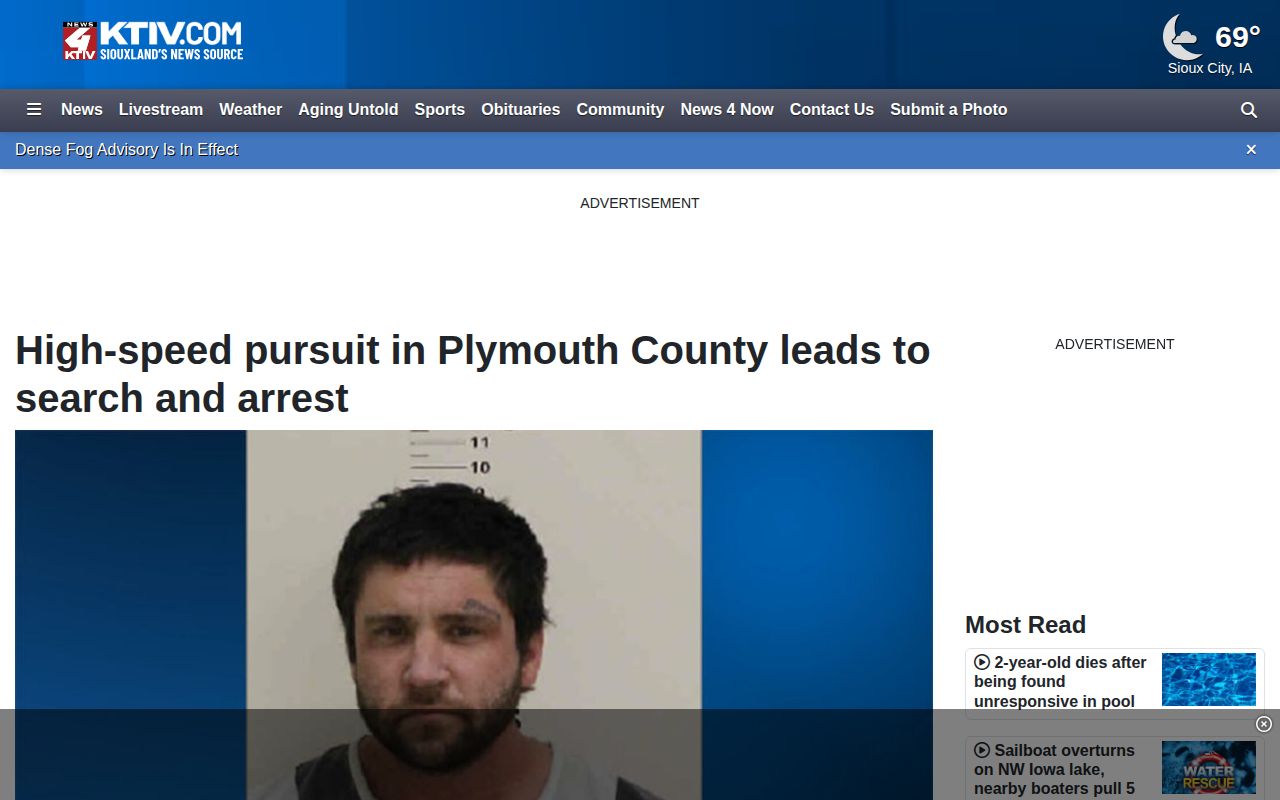 KTIV regional Plymouth County arrest story page